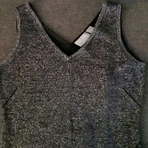 Ole navy black & silver tank top